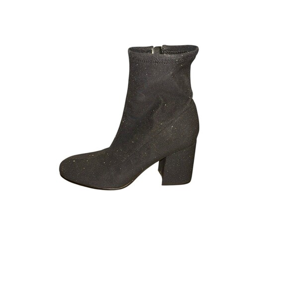 Marc Fisher Grazi 2 Ankle Boots 8.5 Black Sparkle‎ Evening - Picture 1 of 8